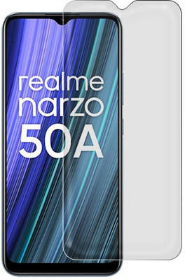 SOMTONE Tempered Glass Guard for Realme Narzo 50A(Pack of 1)