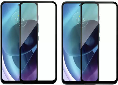 ISAAK Edge To Edge Tempered Glass for Moto G71 5G Edge to Edge, Full Glue, 11D Tempered Glass(Pack of 2)