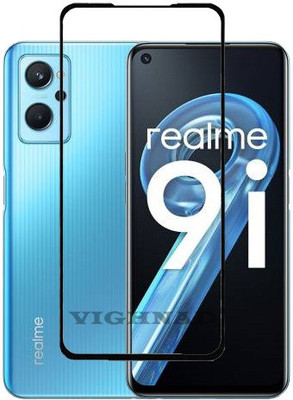 VIGHNAD Edge To Edge Tempered Glass for Realme 9i(Pack of 1)