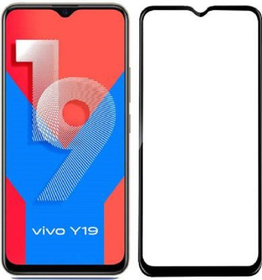 PRADEE Edge To Edge Tempered Glass for VIVO Y19(Pack of 1)