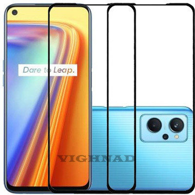 VIGHNAD Edge To Edge Tempered Glass for Realme 9i(Pack of 2)