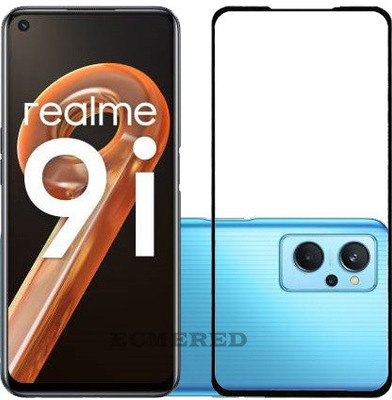 ECMERED Edge To Edge Tempered Glass for Realme 9i(Pack of 1)