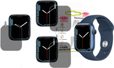 daffin Screen Guard for APPLE WATCH SERIES 7 GPS,(Pack of 3)