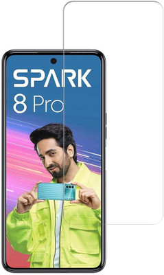 INFINITYWORLD Tempered Glass Guard for Tecno Spark 8 Pro(Pack of 1)