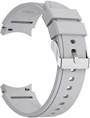 Senix Silicone Watch 4 Silicone Strap Compatible with Samsung 40mm/44mm/42mm/46mm/20mm Smart Watch Strap(Grey)