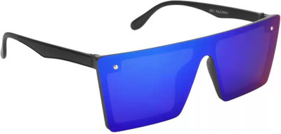 eyevy Rectangular Sunglasses(For Men & Women, Multicolor, Blue)
