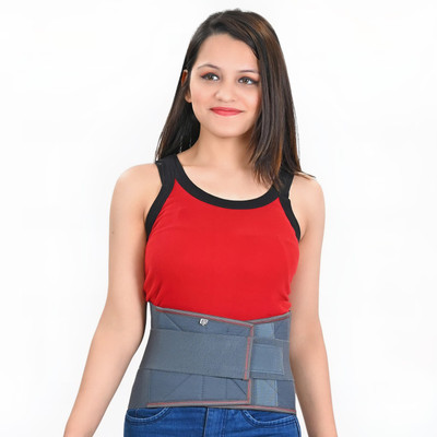 ORANCLE CARE Unisex Contoured L.S Belt | Spine Brace for Back Injury, Pain, Slip-Disc (GREY) Back / Lumbar Support(Grey)
