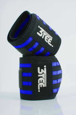 3tee Heavyweight Lifting Wrist Band Wrist Support(Blue)