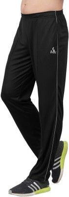 DSWS Solid Men Black Track Pants