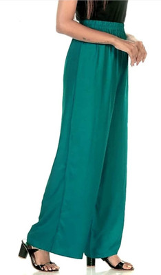 VPM Regular Fit Women Green Trousers