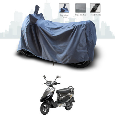 ANTHUB Two Wheeler Cover for TVS(Scooty Pep+, Grey)