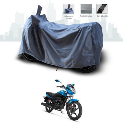 ANTHUB Two Wheeler Cover for Hero(Splendor I Smart, Grey)