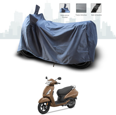 SEBONGO Two Wheeler Cover for TVS(Jupiter classic, Grey)
