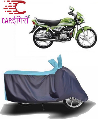 Carigiri Two Wheeler Cover for Hero(HF Deluxe Eco, Blue, Grey)