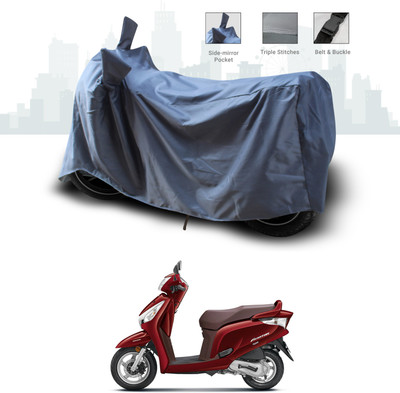 SEBONGO Two Wheeler Cover for Honda(Aviator, Grey)