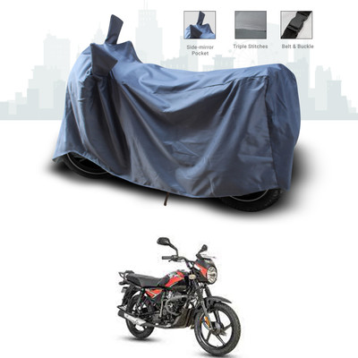 SEBONGO Two Wheeler Cover for Bajaj(Grey)