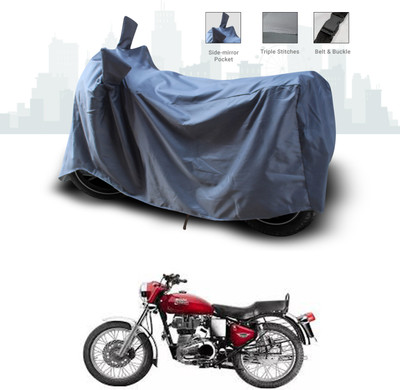 ANTHUB Two Wheeler Cover for Royal Enfield(Electra 4S, Grey)