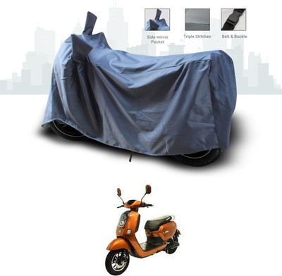 SEBONGO Two Wheeler Cover for Okinawa(Lite, Grey)