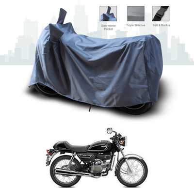SEBONGO Two Wheeler Cover for Hero(Splendor Pro, Grey)