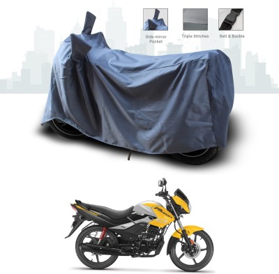 SEBONGO Two Wheeler Cover for Hero(Passion, Grey)