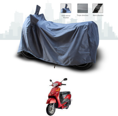 SEBONGO Two Wheeler Cover for Indus(Yo EXL, Grey)