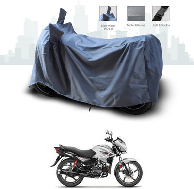 ANTHUB Two Wheeler Cover for Hero(Glamour FI, Grey)