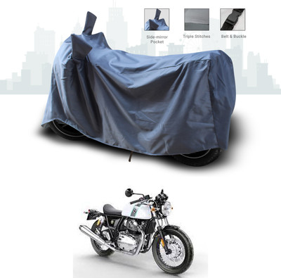 SEBONGO Waterproof Two Wheeler Cover for Royal Enfield(Continental GT 650, Grey)