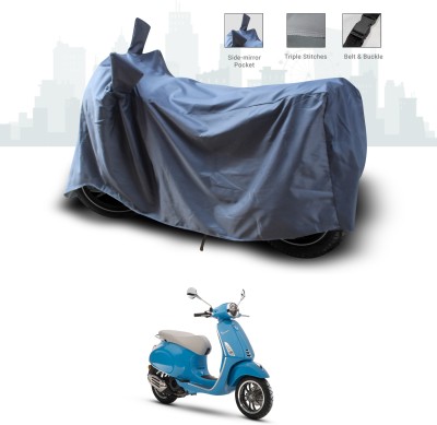 ANTHUB Two Wheeler Cover for Vespa(Elegante 150, Grey)