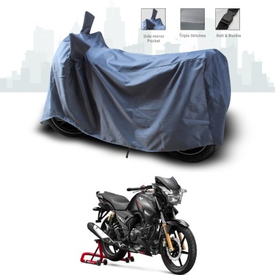 ANTHUB Two Wheeler Cover for TVS(Apache RTR 160, Grey)