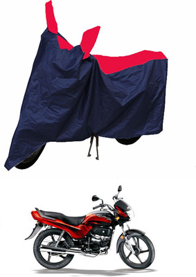 Richiee Two Wheeler Cover for Hero(Passion Plus, Red, Blue)