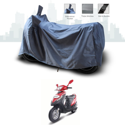 ANTHUB Two Wheeler Cover for Kinetic(Flyte, Grey)