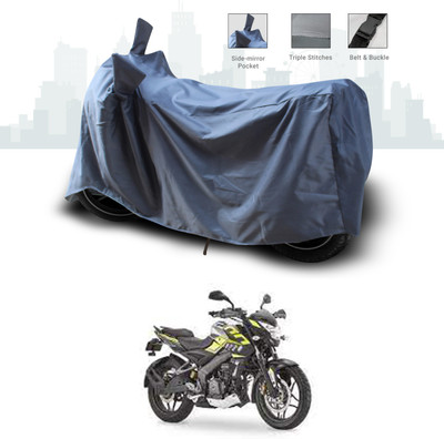 SEBONGO Two Wheeler Cover for Bajaj(Pulsar 200 NS DTS-i, Grey)