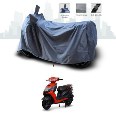 SEBONGO Two Wheeler Cover for Ampere(Zeal, Grey)