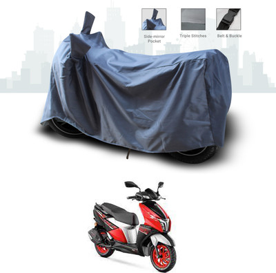 ANTHUB Two Wheeler Cover for TVS(Ntorq 125, Grey)