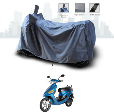 SEBONGO Two Wheeler Cover for Indus(Yo Style, Grey)