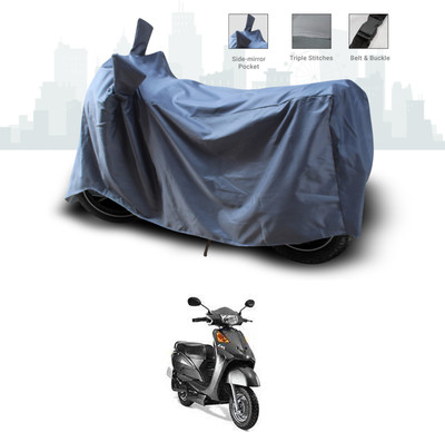 SEBONGO Two Wheeler Cover for Indus(Yo Electron, Grey)