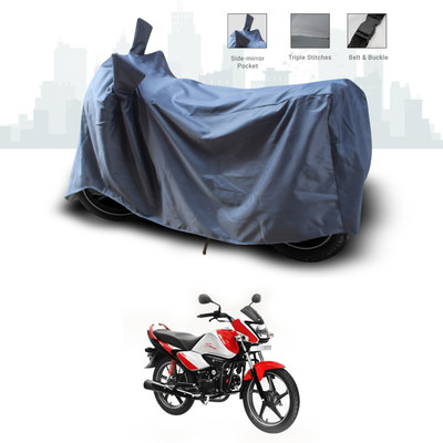 ANTHUB Two Wheeler Cover for Hero(Splendor I Smart, Grey)