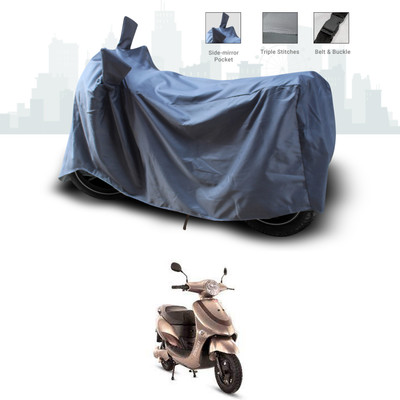 SEBONGO Two Wheeler Cover for Hero(Electric, Grey)