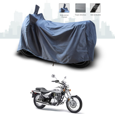 SEBONGO Two Wheeler Cover for Bajaj(Eliminator, Grey)