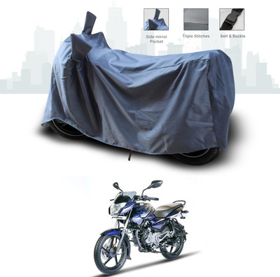 SEBONGO Two Wheeler Cover for Bajaj(Pulsar 135 LS DTS-i, Grey)