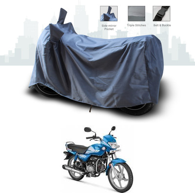 SEBONGO Two Wheeler Cover for Hero(HF Deluxe, Grey)