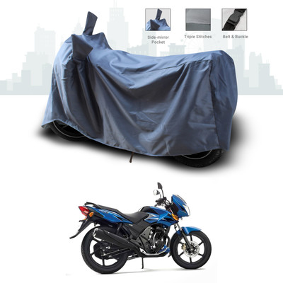 SEBONGO Two Wheeler Cover for TVS(Flame, Grey)