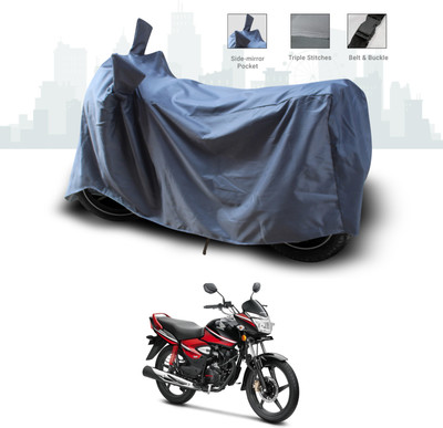 SEBONGO Two Wheeler Cover for Honda(CB Shine, Grey)