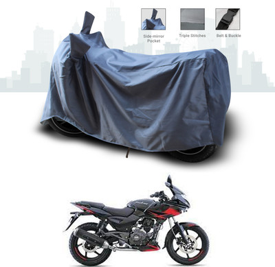 ANTHUB Two Wheeler Cover for Bajaj(Pulsar 220F, Grey)