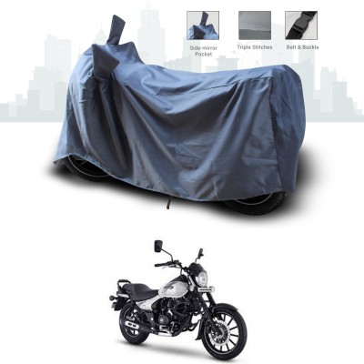 SEBONGO Two Wheeler Cover for Bajaj(Avenger Street 220, Grey)