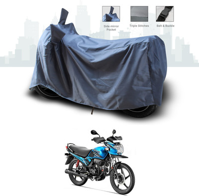 SEBONGO Two Wheeler Cover for Hero(Passion Pro TR, Grey)