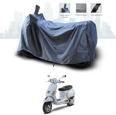 SEBONGO Two Wheeler Cover for Piaggio(Vespa SXL, Grey)