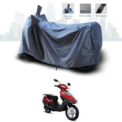 SEBONGO Two Wheeler Cover for Hero(Electric Flash, Grey)