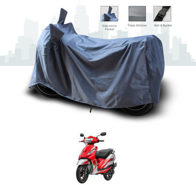ANTHUB Two Wheeler Cover for TVS(Wego, Grey)