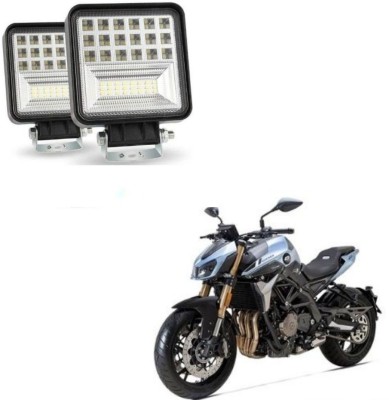 Dvis 42 LED Square Fog Light for DSK Benelli TNT 600 Fog Lamp Motorbike LED for DSK Benelli (12 V, 126 W)(TNT 25, Pack of 2)